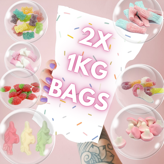 2x RANDOM 1KG BAGS