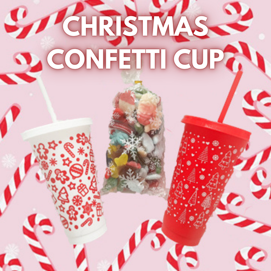 CONFETTI CHRISTMAS CUP- 400g SWEETIE CUP