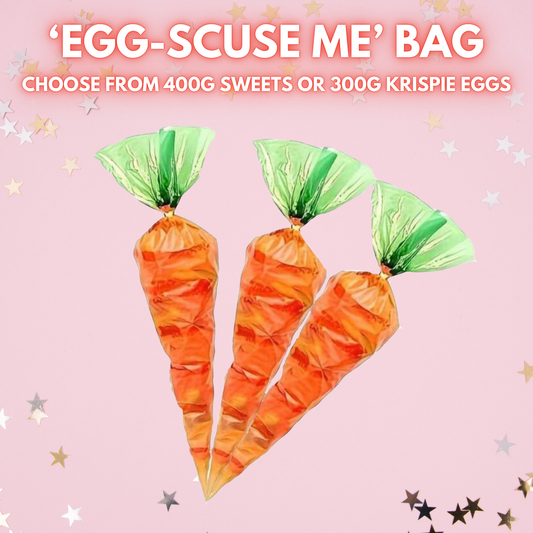 EGG-SCUSE ME carrot gift bag